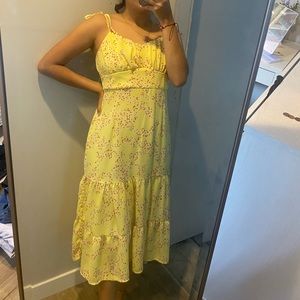 Yellow long dress